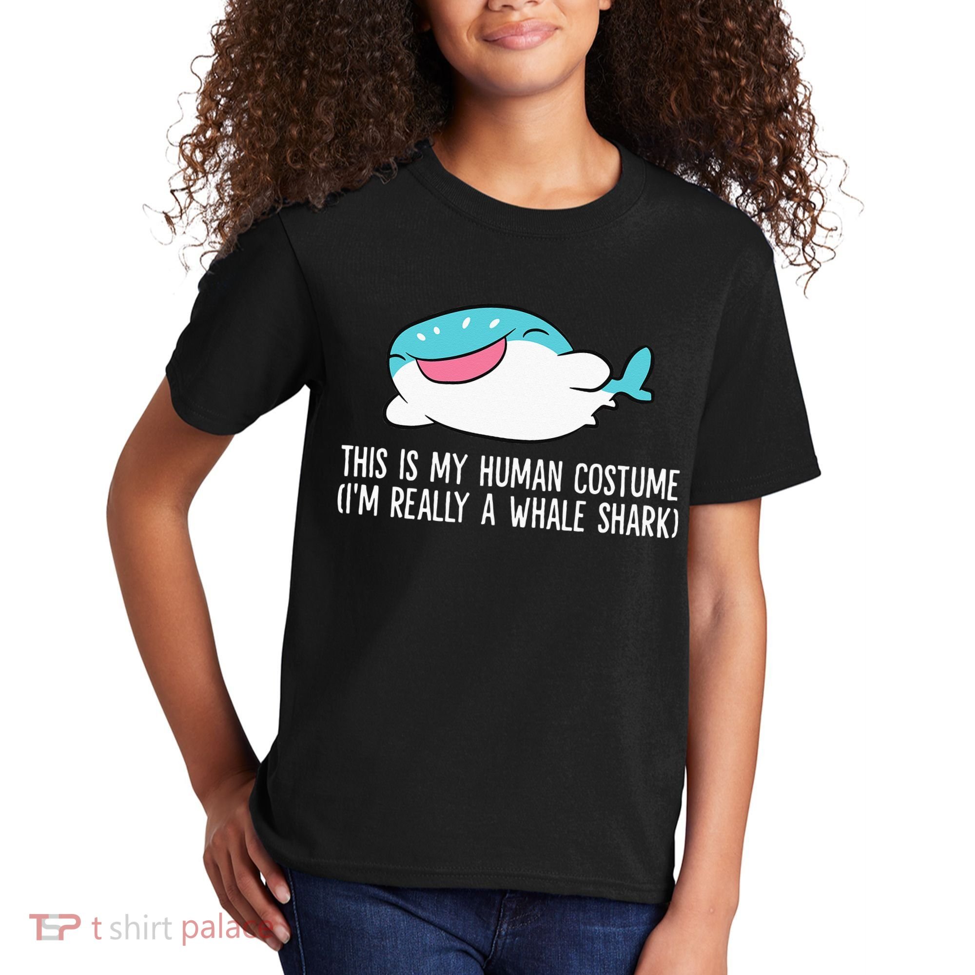 This Is My Human Costume I'm Really A Whale Shark Kids T-Shirt
