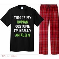 This Is My Human Costume Im Really An Alien Lazy Costume Pajama Set thumb 0