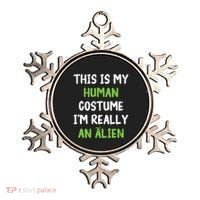 This Is My Human Costume Im Really An Alien Lazy Costume Ornament thumb 0