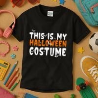 This Is My Halloween Costume Spooky Kids T-Shirt thumb 3