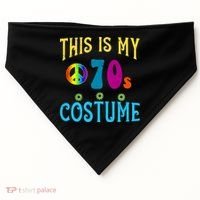 This Is My 70s Costume USA-Made Doggie Bandana thumb 0