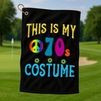 This Is My 70s Costume Golf Towel thumb 1