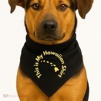 This Is My Hawaiian Island Meaningful Gift USA-Made Doggie Bandana thumb 1