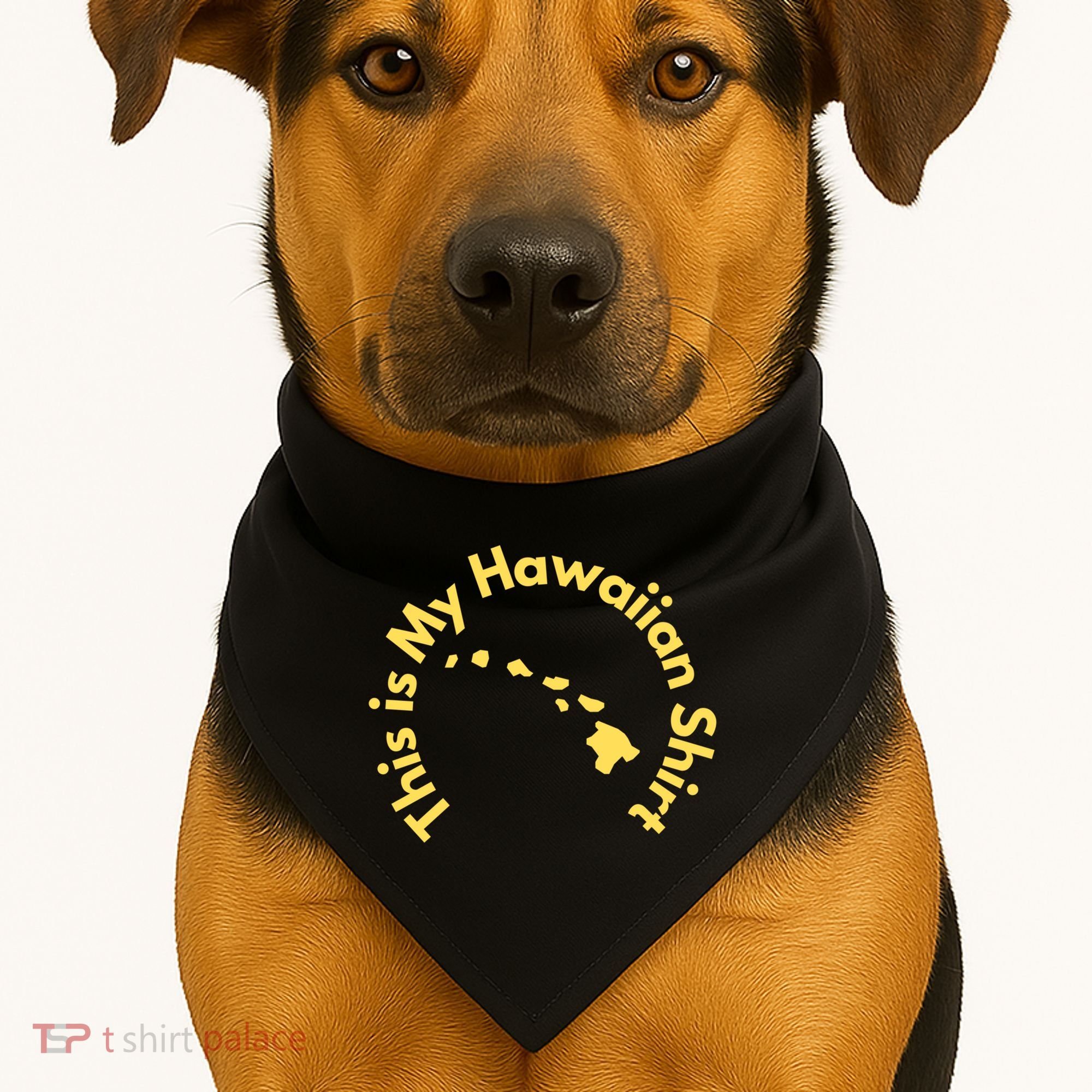 This Is My Hawaiian Island Meaningful Gift USA-Made Doggie Bandana