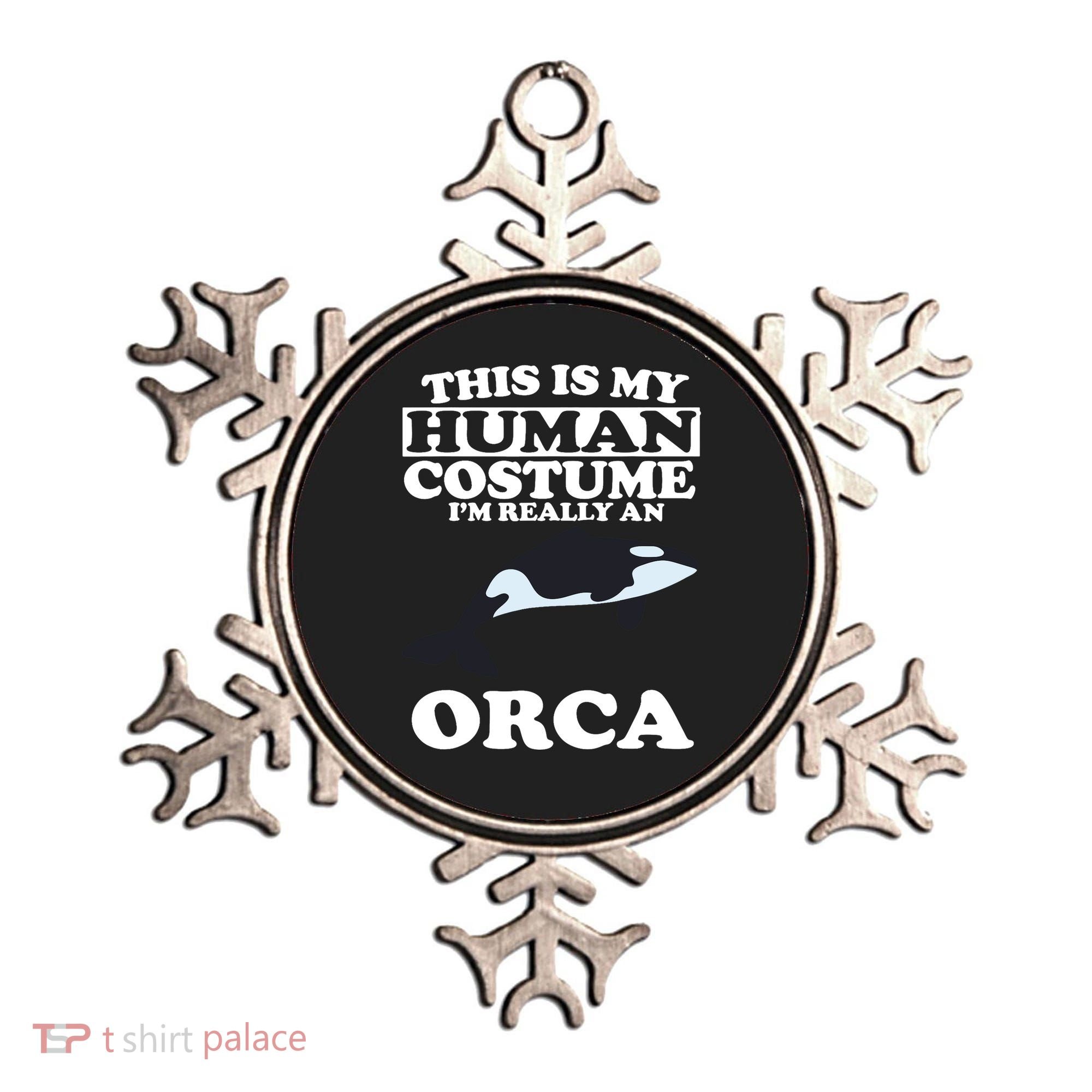 This Is My Human Costume I'm Really An Orca Whale Ornament