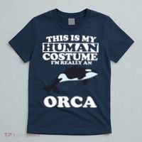 This Is My Human Costume I'm Really An Orca Whale T-Shirt thumb 5