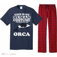 This Is My Human Costume I'm Really An Orca Whale Pajama Set thumb 0
