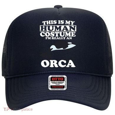 This Is My Human Costume I'm Really An Orca Whale Hat