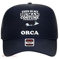 This Is My Human Costume I'm Really An Orca Whale Hat thumb 0