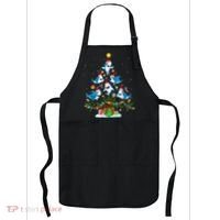 This Is My Christmas Pajama Shirt Funny Christmas Shark Tree Apron thumb 0