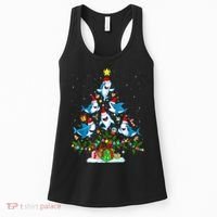 This Is My Christmas Pajama Shirt Funny Christmas Shark Tree Women's Tank Top thumb 0