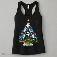 This Is My Christmas Pajama Shirt Funny Christmas Shark Tree Women's Tank Top thumb 3