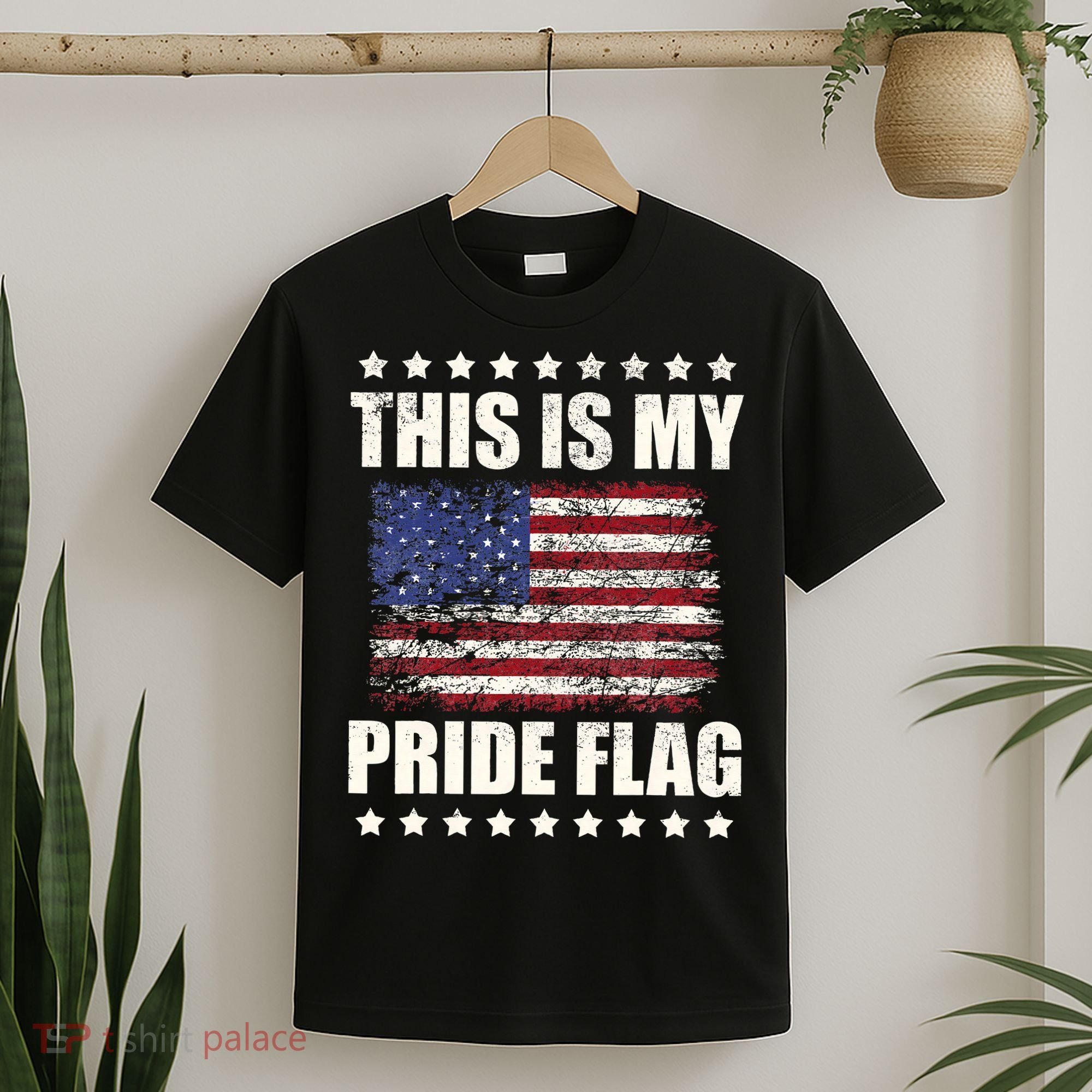 This Is My Pride Flag USA American 4th of July Patriotic T-Shirt