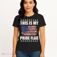 This Is My Pride Flag USA American 4th of July Patriotic Women's T-Shirt thumb 4