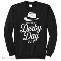 This Is My Derby Day Suit Funny Fedora Style Sweatshirt thumb 0