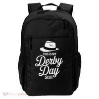 This Is My Derby Day Suit Funny Fedora Style Backpack thumb 0