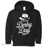 This Is My Derby Day Suit Funny Fedora Style Toddler Hoodie thumb 0