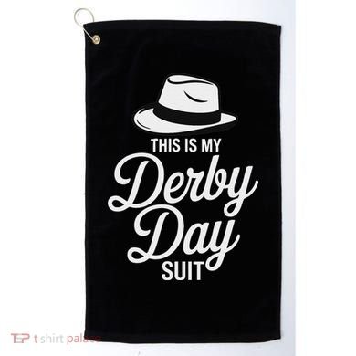 This Is My Derby Day Suit Funny Fedora Style Golf Towel