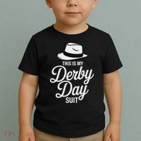 This Is My Derby Day Suit Funny Fedora Style Toddler T-Shirt thumb 2