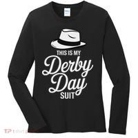 This Is My Derby Day Suit Funny Fedora Style Women's Long Sleeve Shirt thumb 0