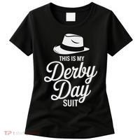 This Is My Derby Day Suit Funny Fedora Style Women's T-Shirt thumb 0