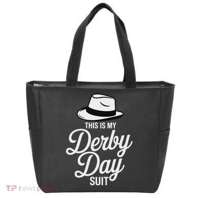 This Is My Derby Day Suit Funny Fedora Style Tote Bag