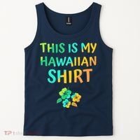 This Is My Hawaiian Tropical Luau Costume Party Hawaii Tank Top thumb 2
