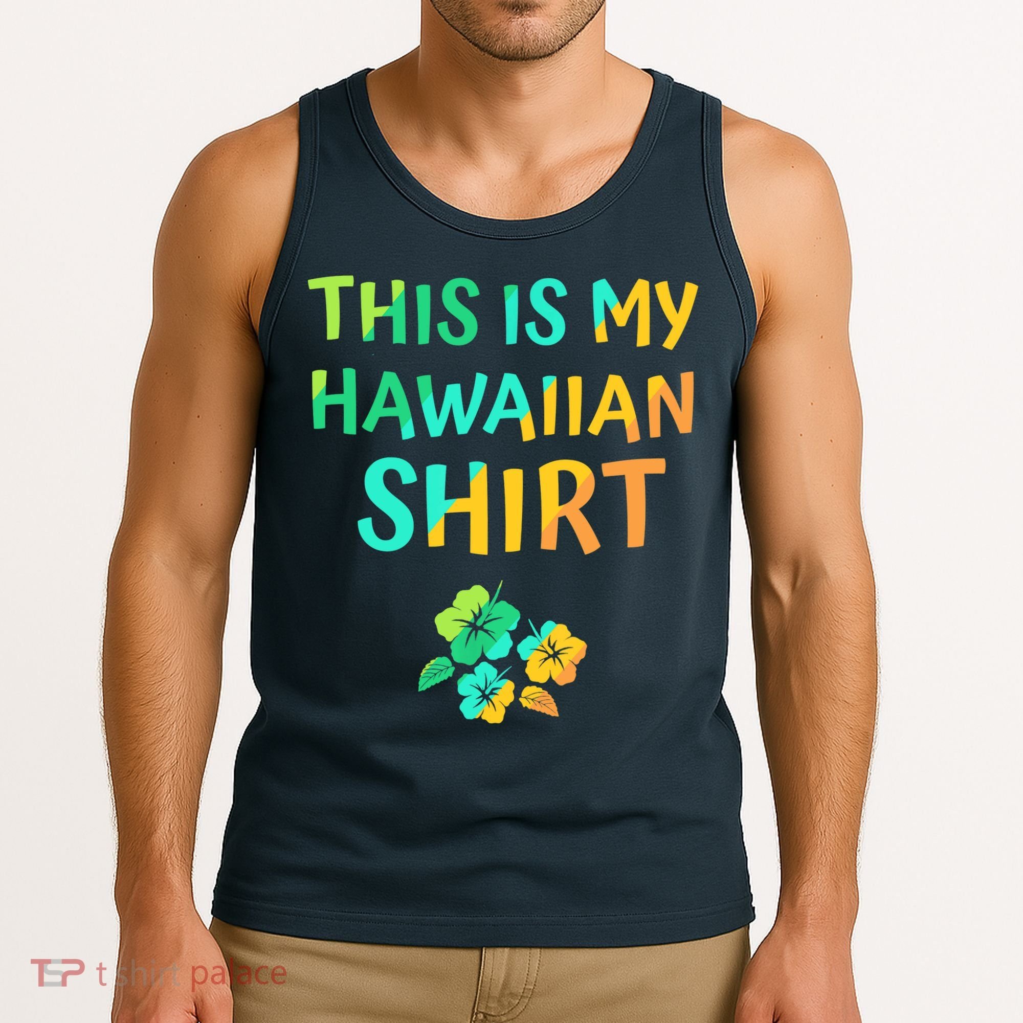 This Is My Hawaiian Tropical Luau Costume Party Hawaii Tank Top