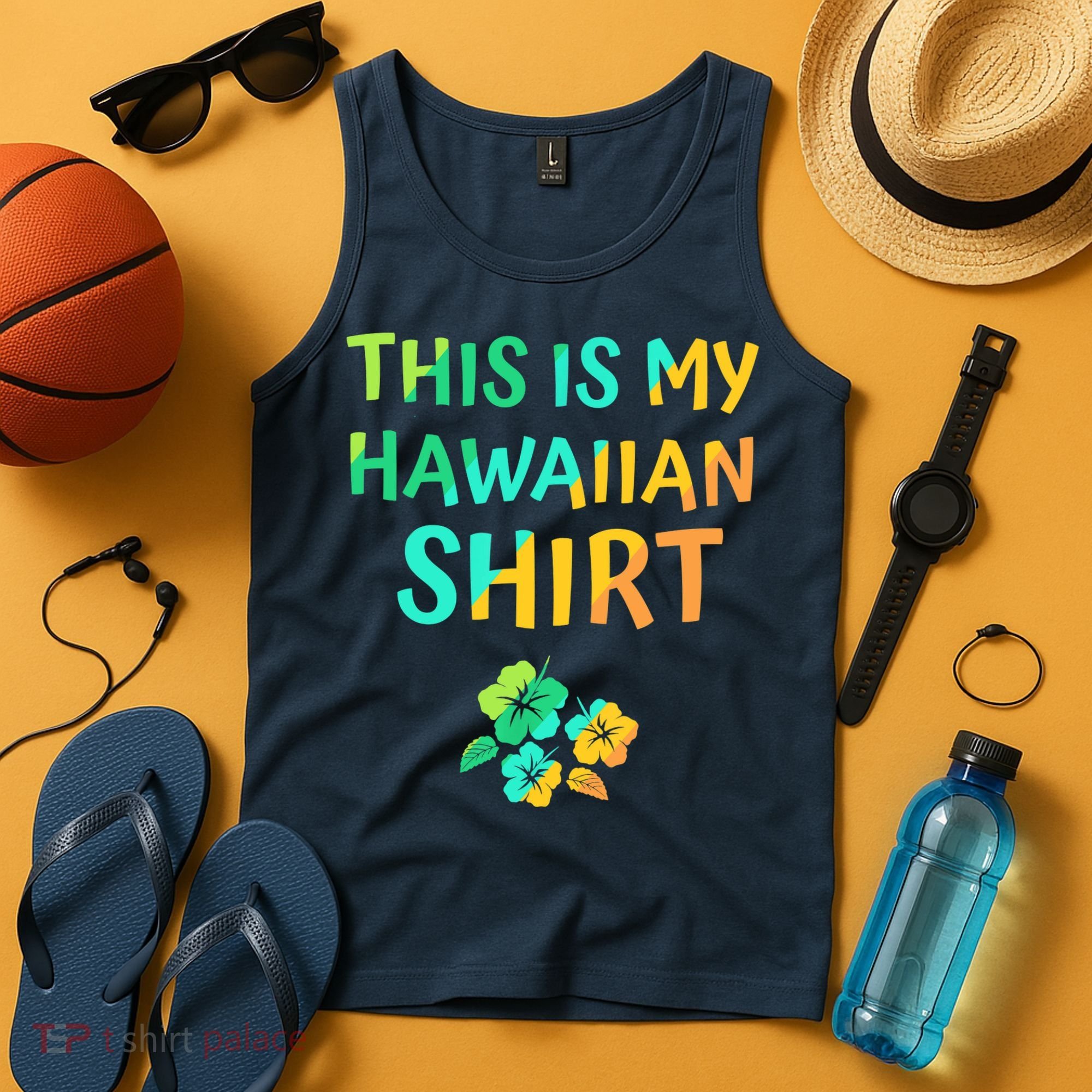 This Is My Hawaiian Tropical Luau Costume Party Hawaii Tank Top