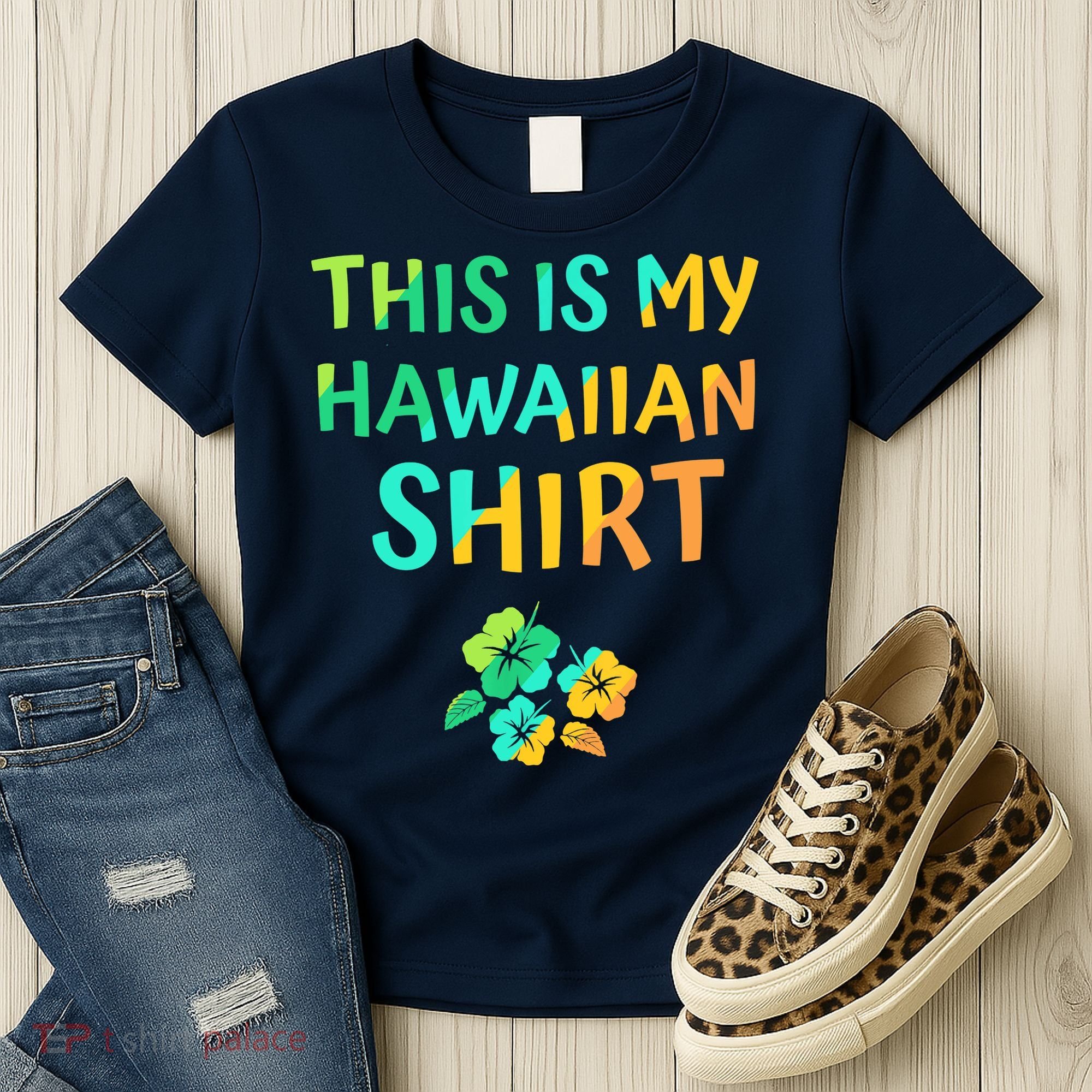 This Is My Hawaiian Tropical Luau Costume Party Hawaii Women's T-Shirt