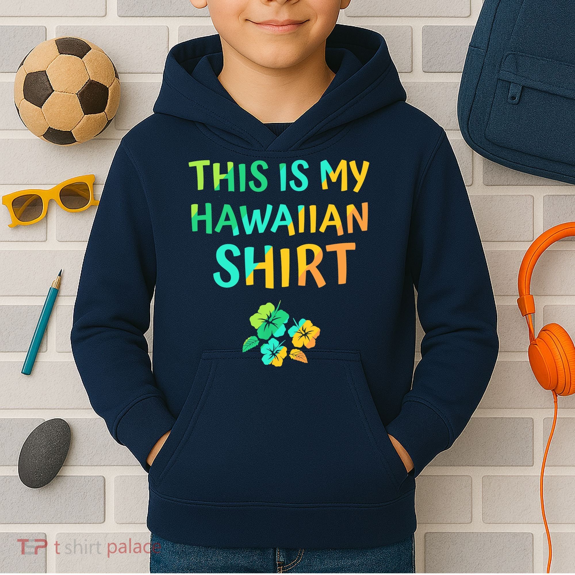 This Is My Hawaiian Tropical Luau Costume Party Hawaii Kids Hoodie