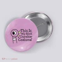 This Is My Book Character Costume Button thumb 0