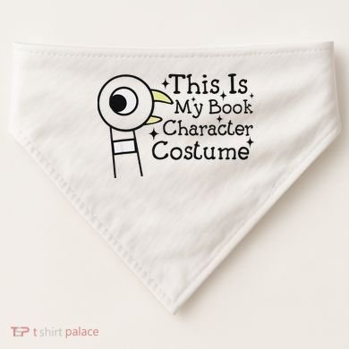 This Is My Book Character Costume USA-Made Doggie Bandana