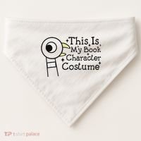 This Is My Book Character Costume USA-Made Doggie Bandana thumb 0