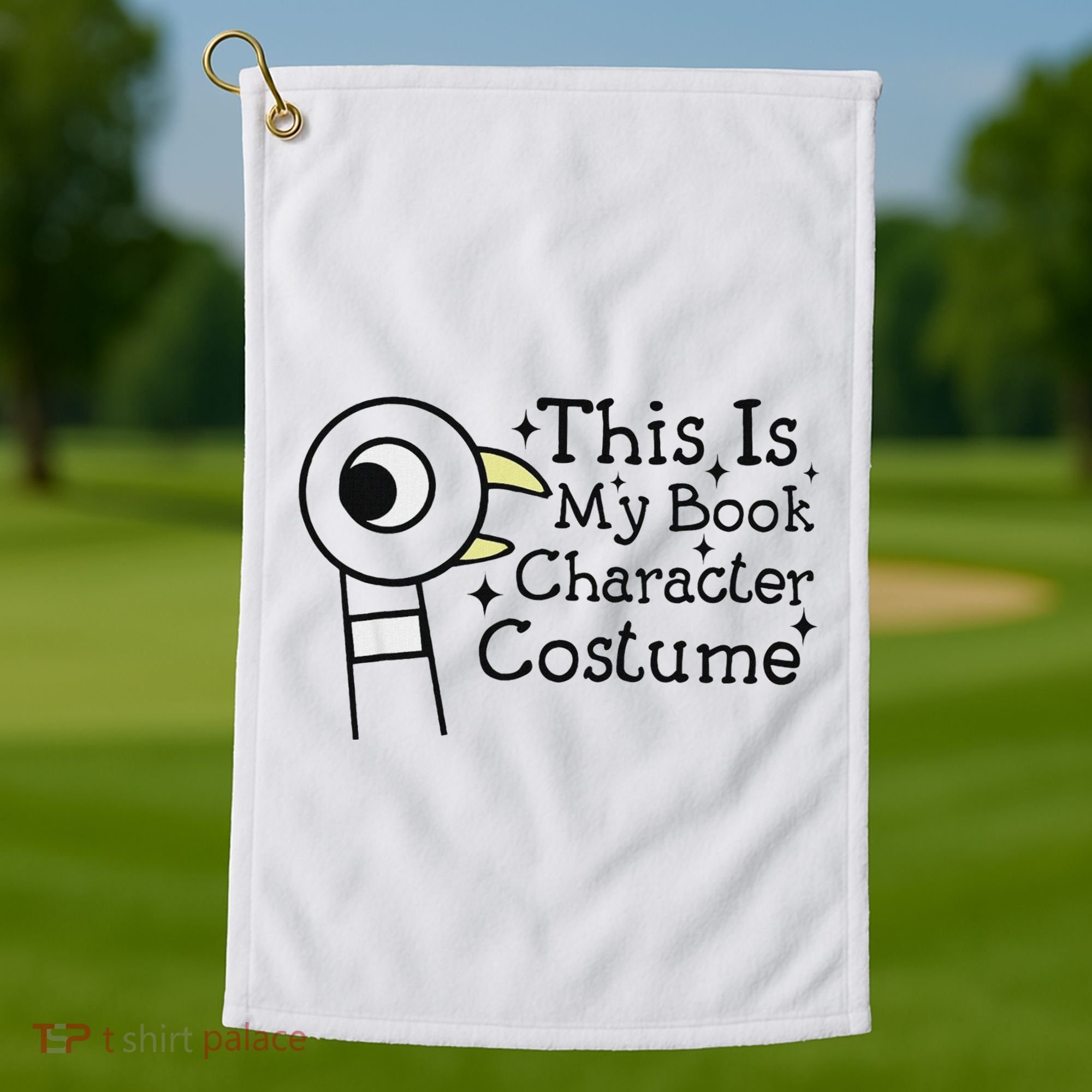 This Is My Book Character Costume Golf Towel