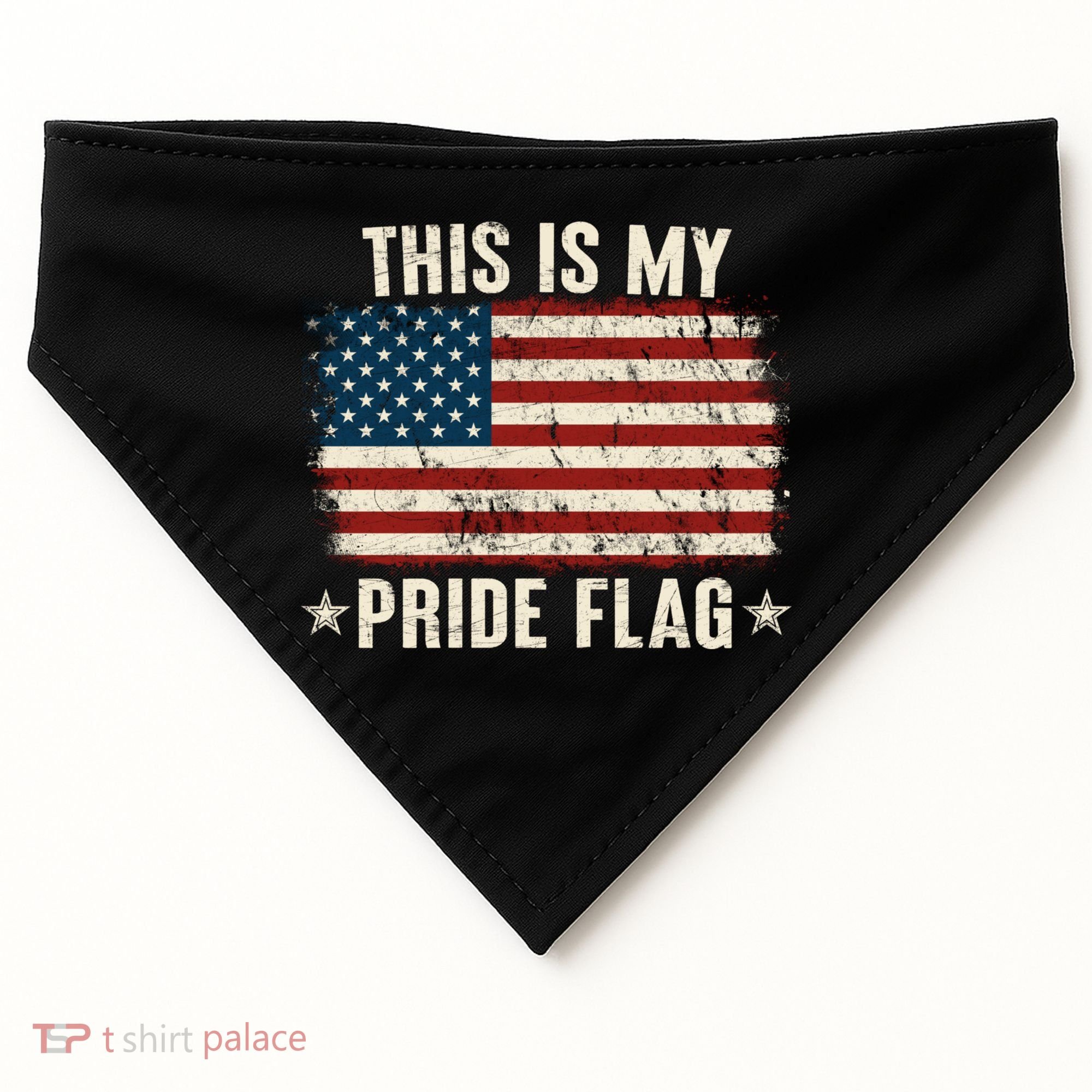 This Is My Pride Flag USA American USA-Made Doggie Bandana
