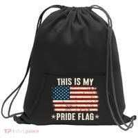 This Is My Pride Flag USA American Sweatshirt Cinch Pack Bag thumb 0