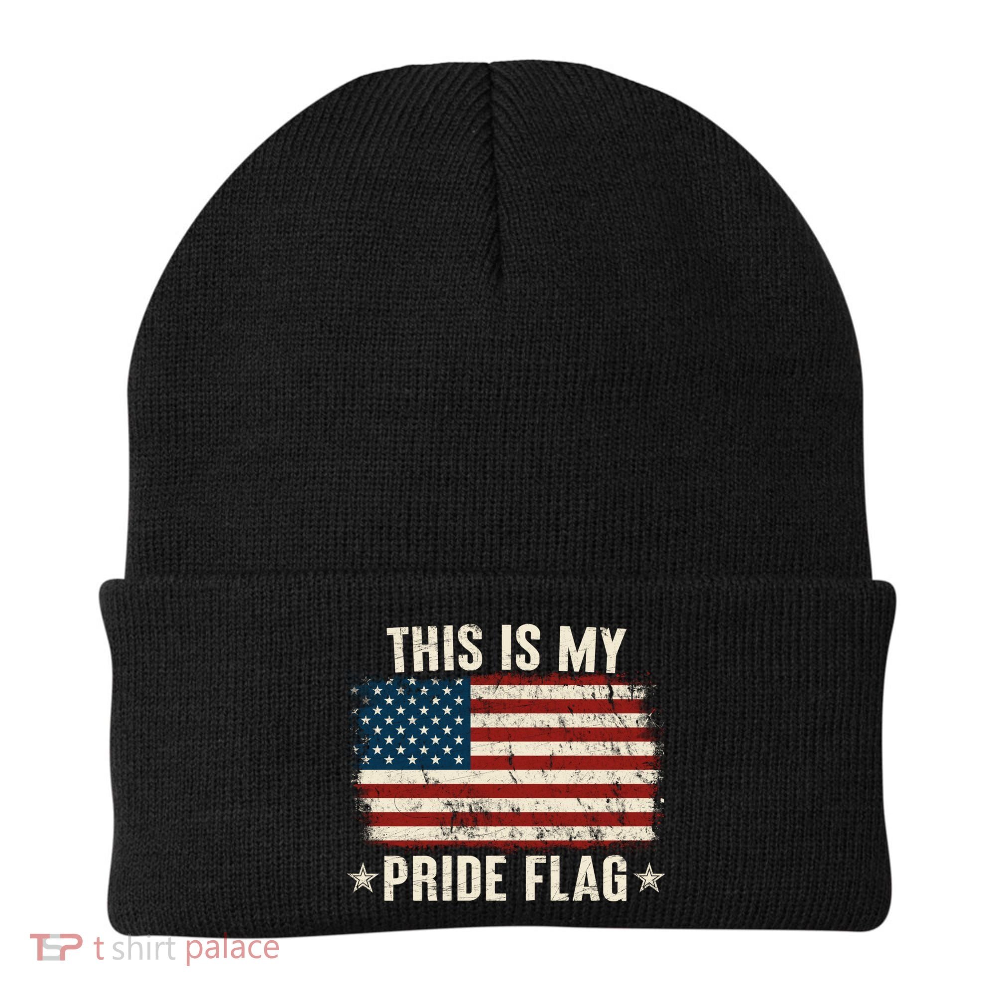 This Is My Pride Flag USA American Beanie