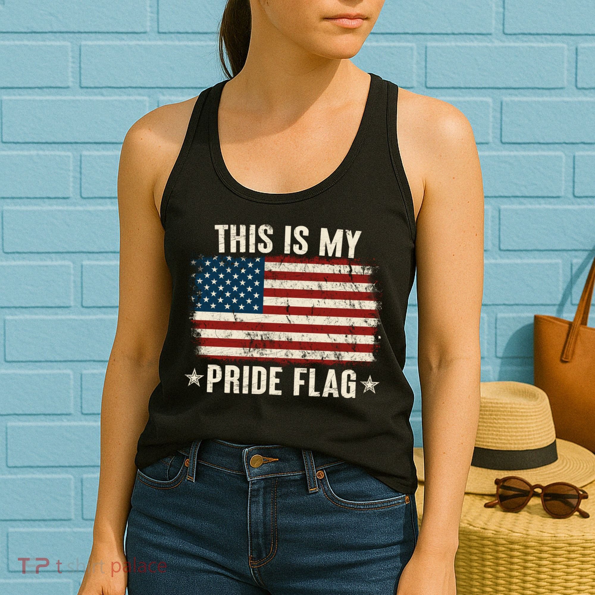 This Is My Pride Flag USA American Women's Tank Top