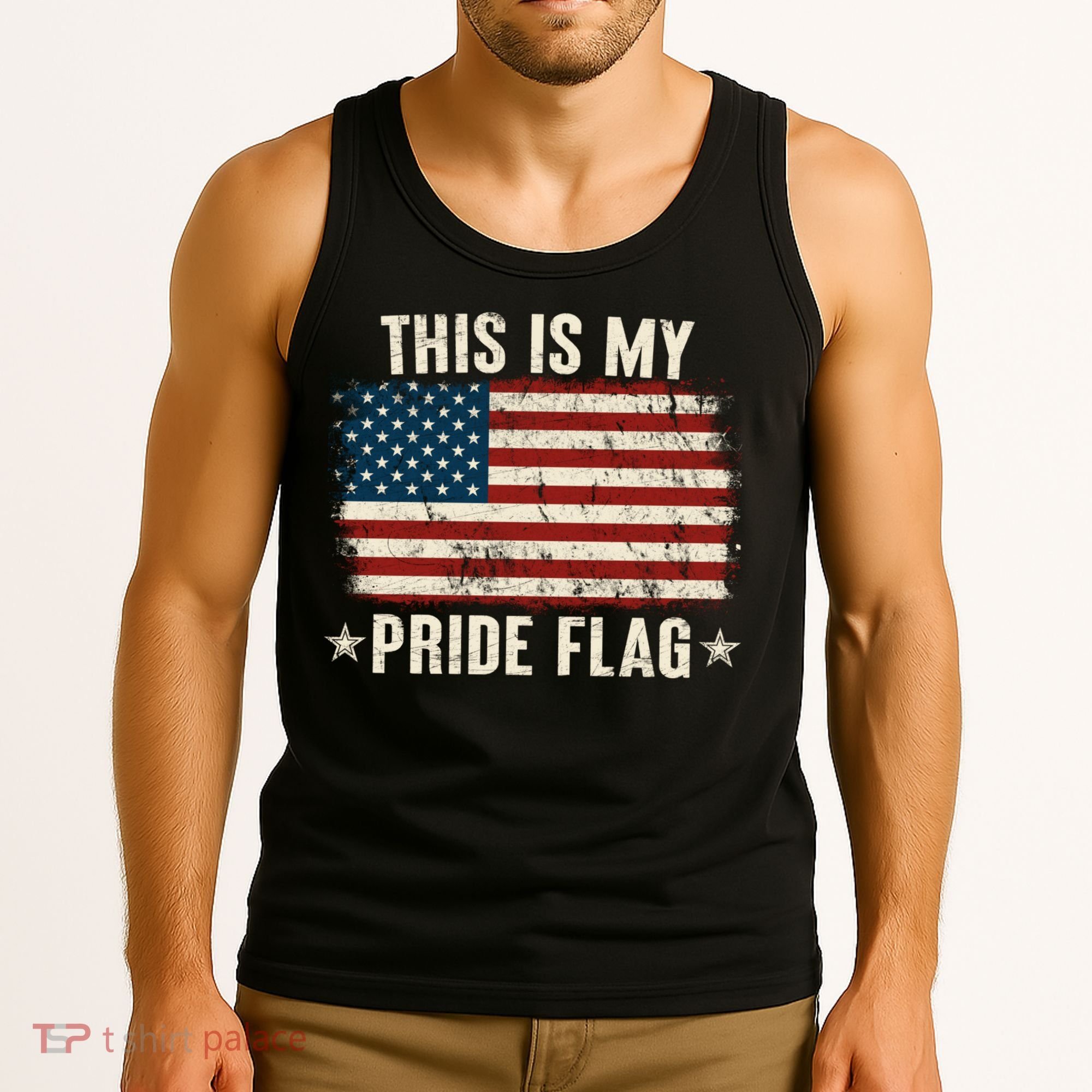This Is My Pride Flag USA American Tank Top