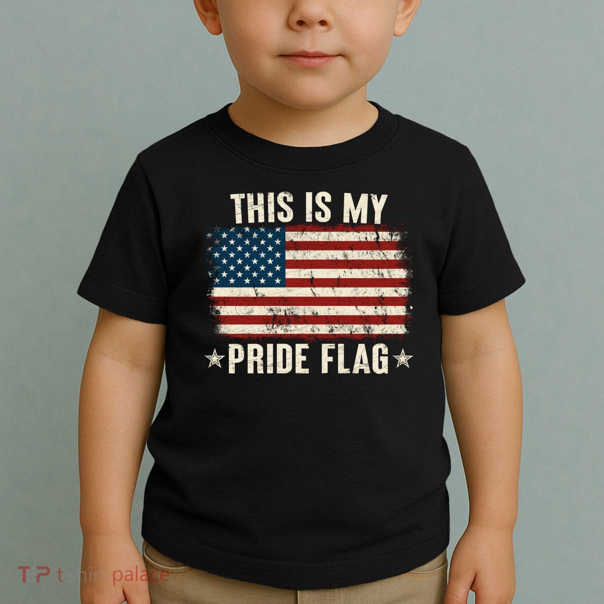 This Is My Pride Flag USA American Toddler T-Shirt
