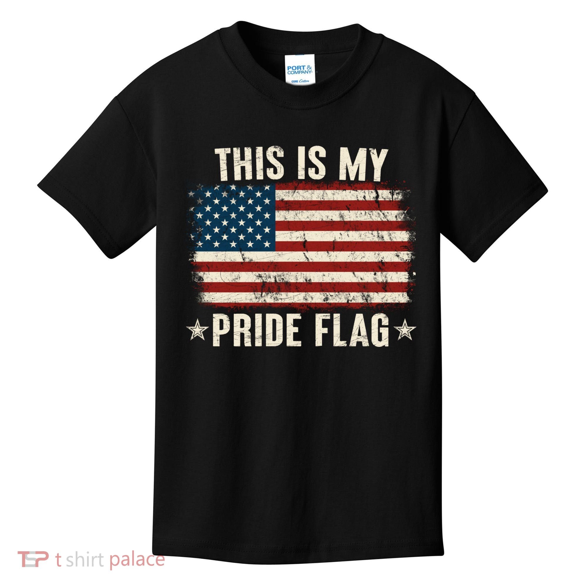 This Is My Pride Flag USA American Kids T-Shirt