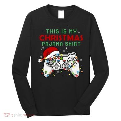 This Is My Christmas Pajama Video Game Controller Long Sleeve Shirt