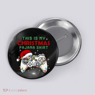 This Is My Christmas Pajama Video Game Controller Button