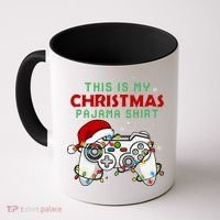 This Is My Christmas Pajama Video Game Controller Coffee Mug thumb 0