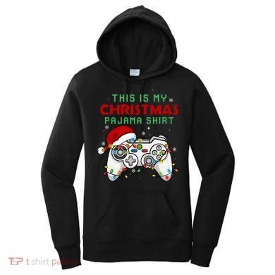 This Is My Christmas Pajama Video Game Controller Women's Hoodie