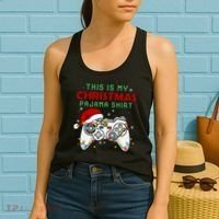 This Is My Christmas Pajama Video Game Controller Women's Tank Top thumb 2