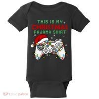 This Is My Christmas Pajama Video Game Controller Baby Bodysuit thumb 0