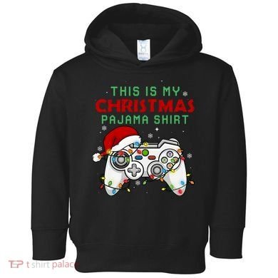 This Is My Christmas Pajama Video Game Controller Toddler Hoodie