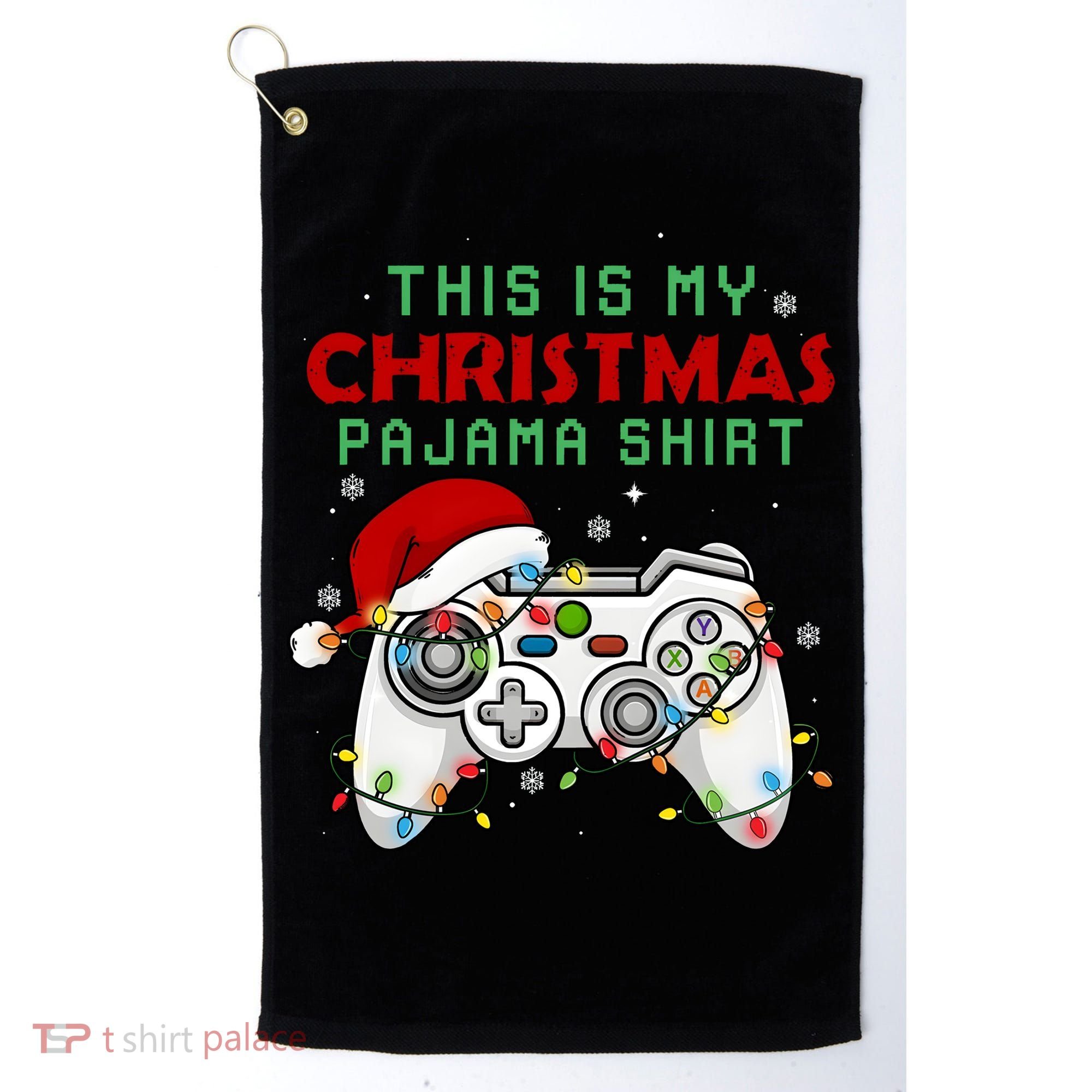 This Is My Christmas Pajama Video Game Controller Golf Towel